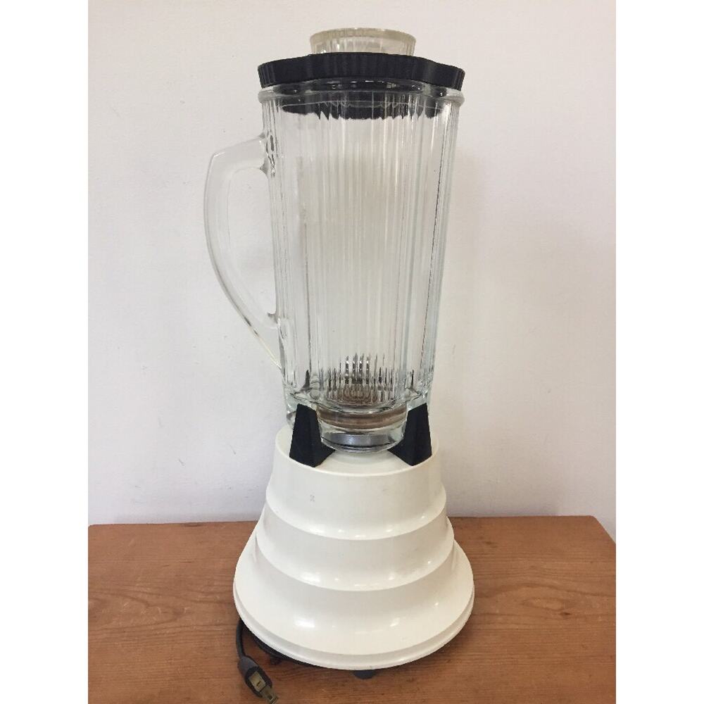 Vtg Waring Push Button Solid State Glass Blender Clover Leaf 1129 40oz 5 Cups - Picture 5 of 10